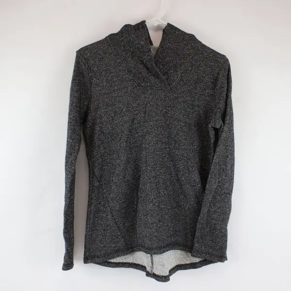 St Johns Bay Active Womens Gray Sparkly Hooded Pullover, Size S