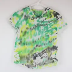 Wonder Nation Youth Green/Multicolor Tie-Dye Short Sleeve Shirt, Size XL (14-16)