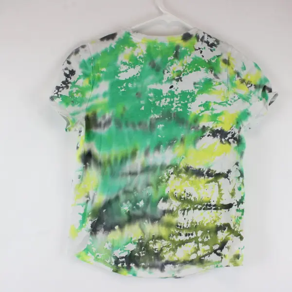 Wonder Nation Youth Green/Multicolor Tie-Dye Short Sleeve Shirt, Size XL (14-16)