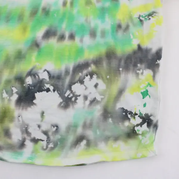 Wonder Nation Youth Green/Multicolor Tie-Dye Short Sleeve Shirt, Size XL (14-16)