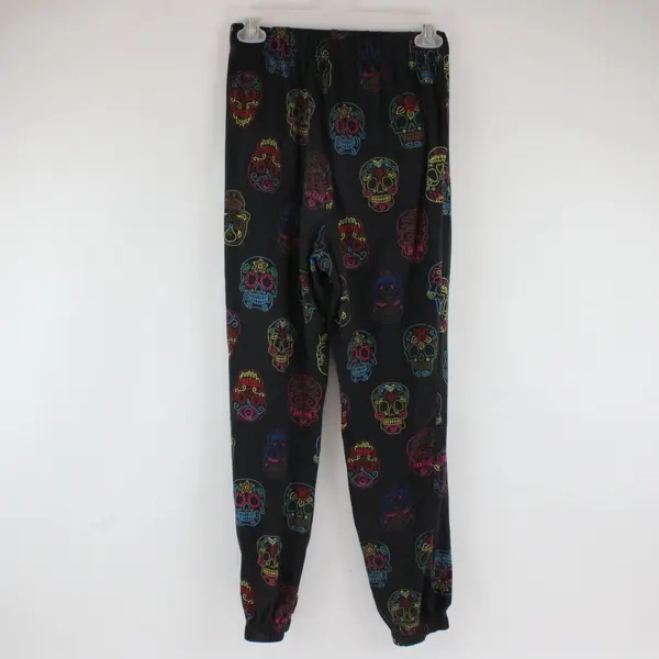 Shosho Women's Sweatpants Joggers with Day of the Dead Skulls Design, Size S