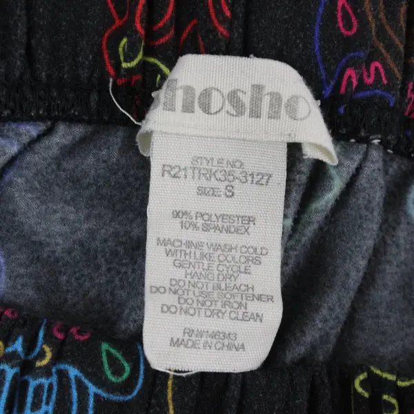 Shosho Women's Sweatpants Joggers with Day of the Dead Skulls Design, Size S