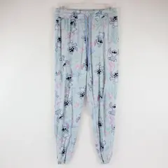 Disney Girl's Lilo and Stitch Patterned Pastel Drawstring Sweatpants, S (4/6)
