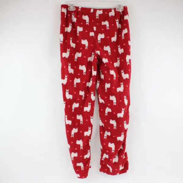 Rampage Women's Red Llama Pattern Pajama Pants Used Size L