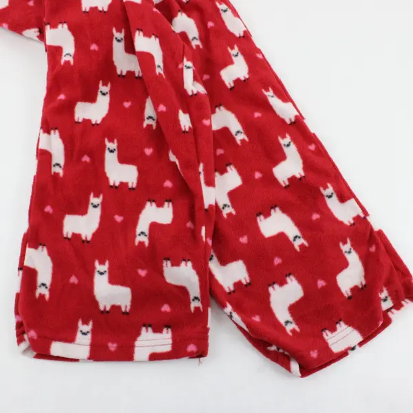 Rampage Women's Red Llama Pattern Pajama Pants Used Size L