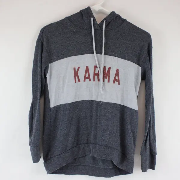 Women's Well Worn Los Angeles Brand Lightweight Karma Hoodie Pullover XS
