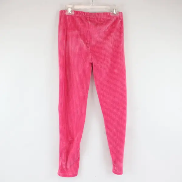 Paisley Lane Girls Vibrant Pink Ribbed Leggings Size 12