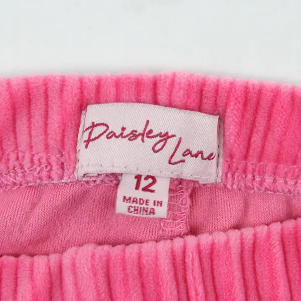 Paisley Lane Girls Vibrant Pink Ribbed Leggings Size 12