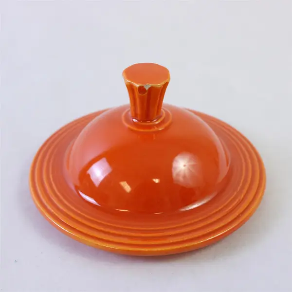 Fiesta Bowl Ceramic Sugar Bowl Lid Fiesta Red by Homer Laughlin 