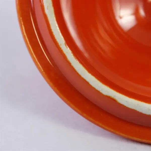 Fiesta Bowl Ceramic Sugar Bowl Lid Fiesta Red by Homer Laughlin 