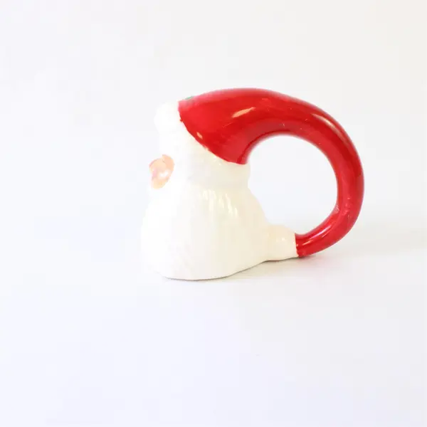 Lot of 8 Ceramic Santa Claus Christmas Napkin Rings Holiday Table Decor