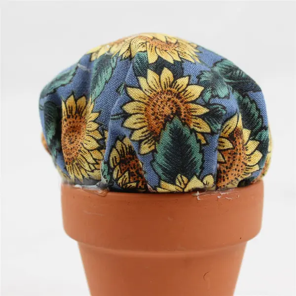 Lot of 3 Collectible Floral Pincushions in Terracotta Pots