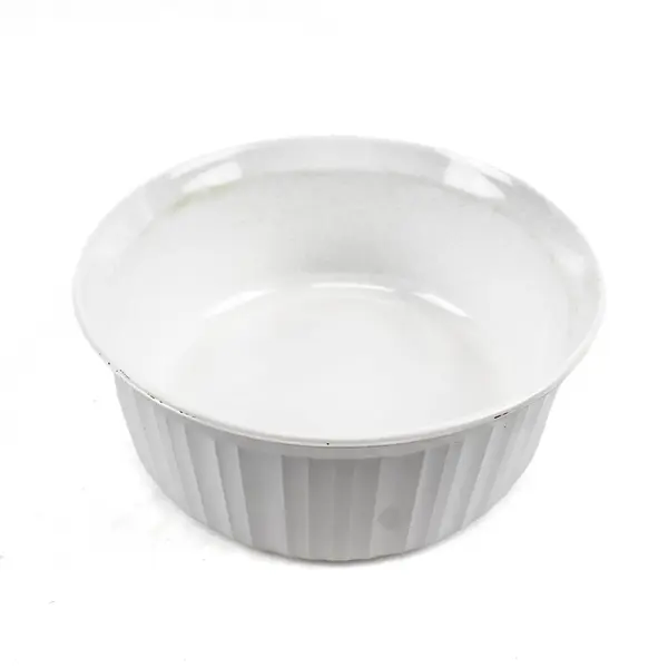CorningWare French White 2 Pc Casserole Dish Set F-5-B 1.4L F-1-B 2.5L No Lids