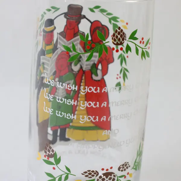 Vintage 1983 Pepsi Carolers We Wish You a Merry Christmas Collector Glass