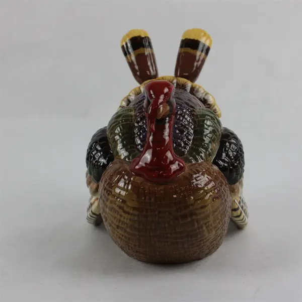 Dept 56 Time to Celebrate Thanksgiving Turkey Spreader Holder Missing Spreaders