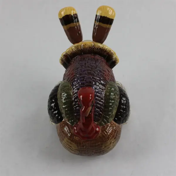 Dept 56 Time to Celebrate Thanksgiving Turkey Spreader Holder Missing Spreaders