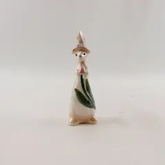 JC Penney Home Collection Porcelain Bunny Figurine Iridescent Finish