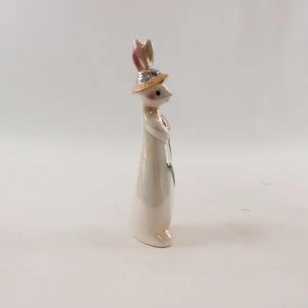 JC Penney Home Collection Porcelain Bunny Figurine Iridescent Finish
