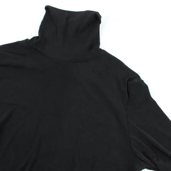 Susan Lawrence Women's Black Lightweight Turtleneck Top Shirt Size L