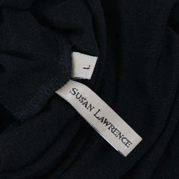 Susan Lawrence Women's Black Lightweight Turtleneck Top Shirt Size L