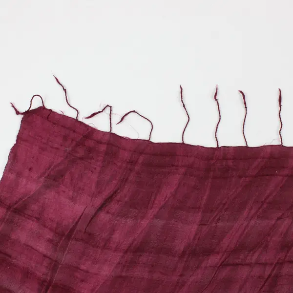 Burgundy Sheer Wrap Scarf with Tassels
