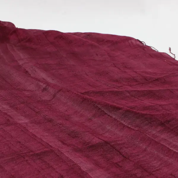 Burgundy Sheer Wrap Scarf with Tassels