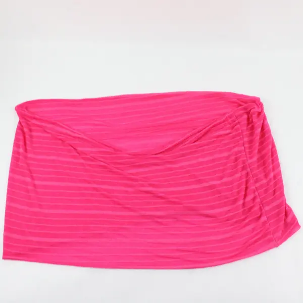 Pink and Light Pink Striped Sheer Stretch Infinity Scarf