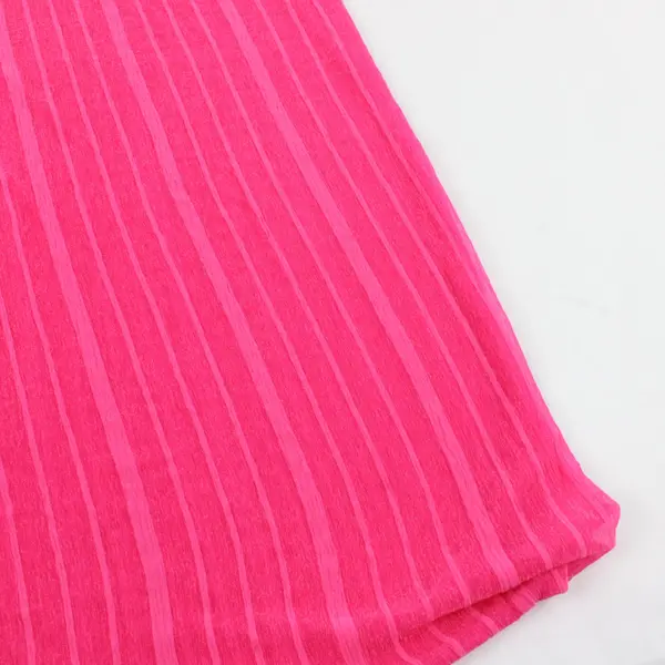 Pink and Light Pink Striped Sheer Stretch Infinity Scarf