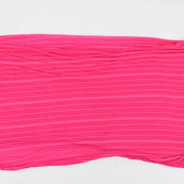 Pink and Light Pink Striped Sheer Stretch Infinity Scarf