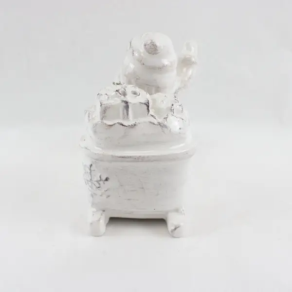 Ceramic Santa in Sleigh Salt & Pepper Shakers Holiday Collectible