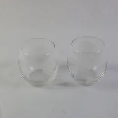 Set of 2 10 Oz Etched Globe Map Old Fashioned Whiskey Glasses