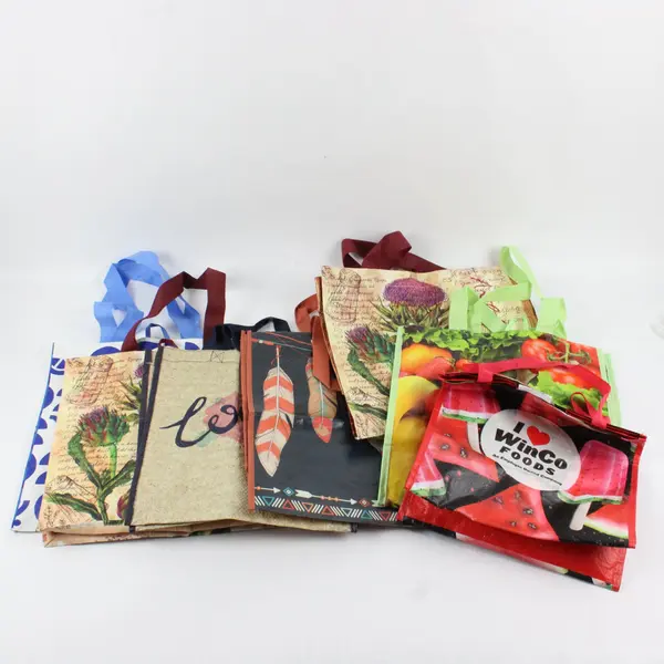 Mixed Lot of 8 Reusable Grocery Shopping Bags