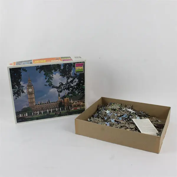 Vintage Big Ben Whitman 1200-Piece Jigsaw Puzzle Complete Clocktower