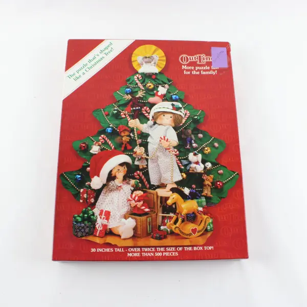 Springbok Christmas Tree-Shaped More Than 500 Pc Jigsaw Puzzle Complete