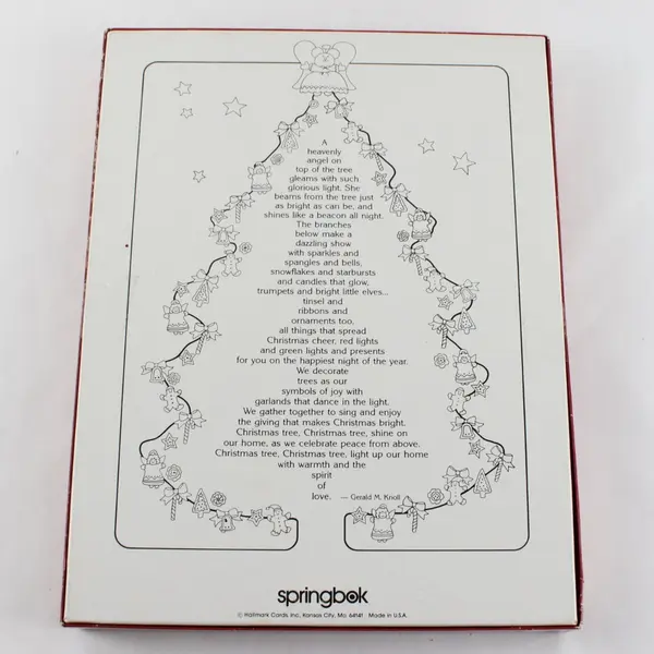 Springbok Christmas Tree-Shaped More Than 500 Pc Jigsaw Puzzle Complete