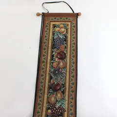 Old World Italy Fruit Tapestry Bell Pull Wall Hanging 6.75x41