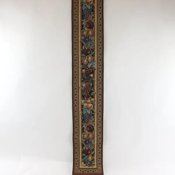 Old World Italy Fruit Tapestry Bell Pull Wall Hanging 6.75x41