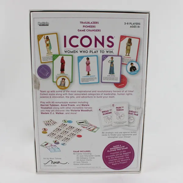 Buffalo Games ICONS Women Who Play To Win Card Game Complete Used