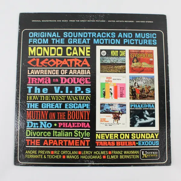 Original Soundtracks and Music From The Great Motion Pictures UAS 6303 LP