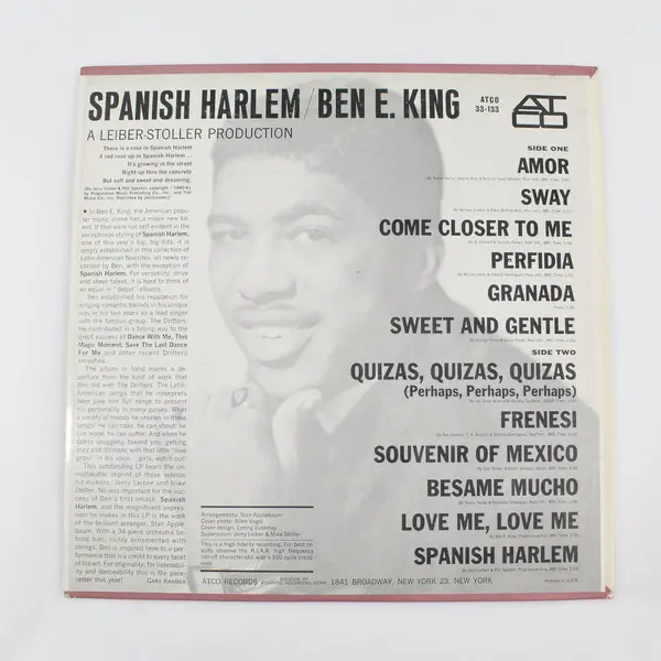 Ben E. King - Spanish Harlem 12" Vinyl Record
