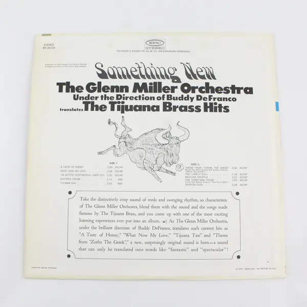 The Glenn Miller Orchestra Something New 12" Vinyl EPIC BN 26206