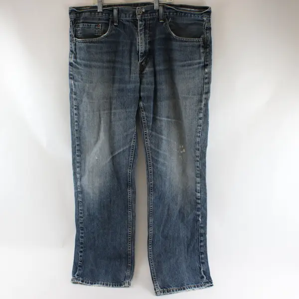 Levi's 559 Mens W38 L34 Distressed Medium Wash Straight Leg Jeans