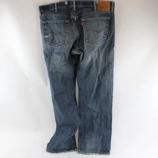 Levi's 559 Mens W38 L34 Distressed Medium Wash Straight Leg Jeans