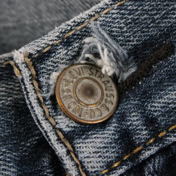 Levi's 559 Mens W38 L34 Distressed Medium Wash Straight Leg Jeans
