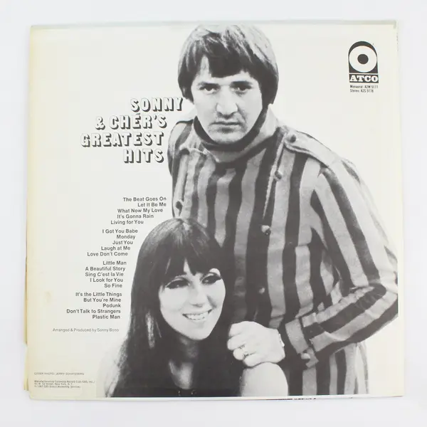 Sonny & Cher's Greatest Hits 2-LP 2-Record Set Vinyl Atco