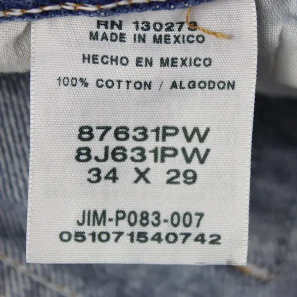 5.8lb Lot of 4 Assorted Wash Denim Jeans DIY Upcycle Fabric Craft Flawed
