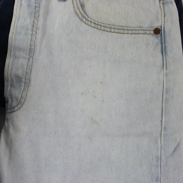 5.8lb Lot of 4 Assorted Wash Denim Jeans DIY Upcycle Fabric Craft Flawed