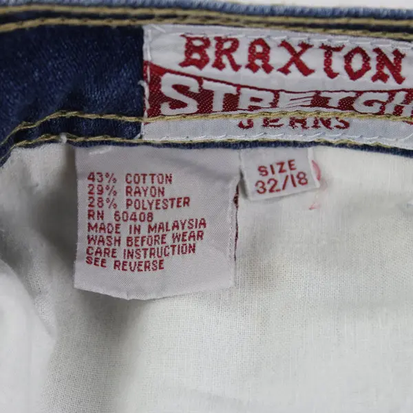 5.8lb Lot of 4 Assorted Wash Denim Jeans DIY Upcycle Fabric Craft Flawed
