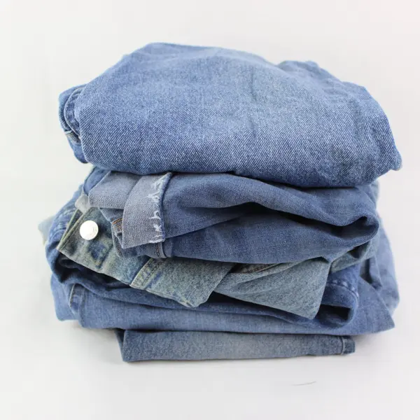7 lb Lot Denim DIY Fabric Upcycling FLAWED