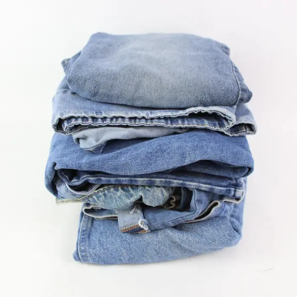 7 lb Lot Denim DIY Fabric Upcycling FLAWED